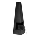 Sealey DG105 Dellonda Chiminea, Wood Burner, Heater for Outdoors W45cm x H150cm - Black Steel