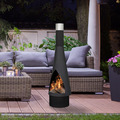Sealey DG109 Dellonda Outdoor Chiminea, Fireplace, Fire Pit, Heater, Durable, Black Steel