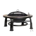 Sealey DG111 Dellonda 76cm Deluxe Traditional Style Fire Pit/Fireplace/Outdoor Heater - Slate