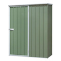 Sealey Dellonda Galvanized Steel Storage Shed with Pent Style Roof 150 x 80 x 190cm - Green