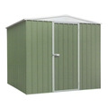 Sealey Dellonda Galvanized Steel Storage Shed with Apex Style Roof 230 x 230 x 220cm - Green