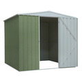 Sealey Dellonda Galvanized Steel Storage Shed with Apex Style Roof 230 x 230 x 220cm - Green