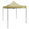 Sealey DG126 Dellonda Premium 2x2m Pop-Up Gazebo, Heavy Duty, PVC Coated, Water-Resistant Fabric, Supplied with Carry Bag, Rope, Stakes & Weight Bags - Beige Canopy