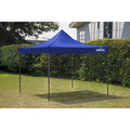 Sealey DG127 Dellonda Premium 2x2m Pop-Up Gazebo, Heavy Duty, PVC Coated, Water-Resistant Fabric, Supplied with Carry Bag, Rope, Stakes & Weight Bags - Blue Canopy