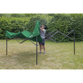 Sealey DG128 Dellonda Premium 2 x 2m Pop-Up Gazebo, Heavy Duty, PVC Coated, Water-Resistant Fabric, Supplied with Carry Bag, Rope, Stakes & Weight Bags - Dark Green Canopy