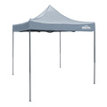 Sealey DG129 Dellonda Premium 2 x 2m Pop-Up Gazebo, Heavy Duty, PVC Coated, Water-Resistant Fabric, Supplied with Carry Bag, Rope, Stakes & Weight Bags - Grey Canopy