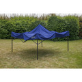 Sealey DG131 Dellonda Premium 3 x 3m Pop-Up Gazebo, PVC Coated, Water-Resistant Fabric, Supplied with Carry Bag, Rope, Stakes & Weight Bags - Blue Canopy