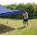 Sealey DG131 Dellonda Premium 3 x 3m Pop-Up Gazebo, PVC Coated, Water-Resistant Fabric, Supplied with Carry Bag, Rope, Stakes & Weight Bags - Blue Canopy