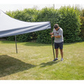 Sealey DG133 Dellonda Premium 3 x 3m Pop-Up Gazebo, PVC Coated, Water-Resistant Fabric, Supplied with Carry Bag, Rope, Stakes & Weight Bags - Grey Canopy
