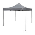 Sealey DG133 Dellonda Premium 3 x 3m Pop-Up Gazebo, PVC Coated, Water-Resistant Fabric, Supplied with Carry Bag, Rope, Stakes & Weight Bags - Grey Canopy