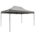 Sealey DG137 Dellonda Premium 3 x 4.5m Pop-Up Gazebo, Heavy Duty, PVC Coated, Water-Resistant Fabric, Supplied with Carry Bag, Rope, Stakes & Weight Bags - Grey Canopy