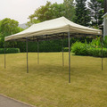 Sealey Dellonda Premium 3x6m Pop-Up Gazebo, Heavy Duty, PVC Coated, Water-Resistant Fabric Supplied with Carry Bag, Rope, Stakes & Weight Bags - Beige Canopy
