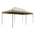 Sealey Dellonda Premium 3x6m Pop-Up Gazebo, Heavy Duty, PVC Coated, Water-Resistant Fabric Supplied with Carry Bag, Rope, Stakes & Weight Bags - Beige Canopy