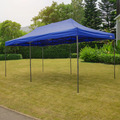 Sealey DG139 Dellonda Premium 3x6m Pop-Up Gazebo, Heavy Duty, PVC Coated, Water-Resistant Fabric, Supplied with Carry Bag, Rope, Stakes & Weight Bags - Blue Canopy