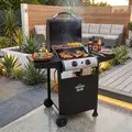 Sealey DG13 Dellonda 2 Burner Gas BBQ Grill with Piezo Ignition & Thermometer