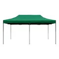 Sealey DG140 Dellonda Premium 3x6m Pop-Up Gazebo, Heavy Duty, PVC Coated, Water-Resistant Fabric, Supplied with Carry Bag, Rope, Stakes & Weight Bags - Dark Green Canopy