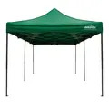 Sealey DG140 Dellonda Premium 3x6m Pop-Up Gazebo, Heavy Duty, PVC Coated, Water-Resistant Fabric, Supplied with Carry Bag, Rope, Stakes & Weight Bags - Dark Green Canopy