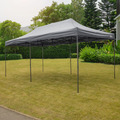 Sealey Dellonda Premium 3x6m Pop-Up Gazebo, Heavy Duty, PVC Coated, Water-Resistant Fabric, Supplied with Carry Bag, Rope, Stakes & Weight Bags - Grey Canopy