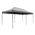 Sealey Dellonda Premium 3x6m Pop-Up Gazebo, Heavy Duty, PVC Coated, Water-Resistant Fabric, Supplied with Carry Bag, Rope, Stakes & Weight Bags - Grey Canopy