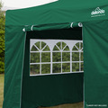 Sealey DG148 Dellonda Premium Gazebo/Marquee Side Walls/Doors/Windows, Fits 3 x 3m Models - Dark Green