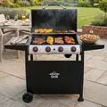 Sealey DG15 Dellonda 4 Burner Gas BBQ Grill with Piezo Ignition & Thermometer