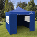 Sealey DG161 Dellonda Premium 2x2m Pop-Up Gazebo & Side Walls, PVC Coated, Water-Resistant Fabric, Supplied with Carry Bag, Rope, Stakes & Weight Bags - Blue