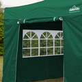 Sealey DG162 Dellonda Premium 2x2m Pop-Up Gazebo & Side Walls, PVC Coated, Water-Resistant Fabric with Carry Bag, Rope, Stakes & Weight Bags - Green