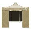 Sealey DG164 Dellonda Premium 3x3m Pop-Up Gazebo & Side Walls, PVC Coated, Water-Resistant Fabric with Carry Bag, Rope, Stakes & Weight Bags - Beige