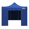 Sealey DG165 Dellonda Premium 3x3m Pop-Up Gazebo & Side Walls, PVC Coated, Water-Resistant Fabric with Carry Bag, Rope, Stakes & Weight Bags - Blue