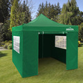 Sealey DG166 Dellonda Premium 3x3m Pop-Up Gazebo & Side Walls, PVC Coated, Water-Resistant Fabric with Carry Bag, Rope, Stakes & Weight Bags - Green
