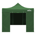 Sealey DG166 Dellonda Premium 3x3m Pop-Up Gazebo & Side Walls, PVC Coated, Water-Resistant Fabric with Carry Bag, Rope, Stakes & Weight Bags - Green