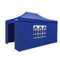 Sealey DG169 Dellonda Premium 3x4.5m Pop-Up Gazebo & Side Walls, PVC Coated, Water-Resistant Fabric with Carry Bag, Rope, Stakes & Weight Bags - Blue