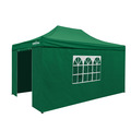 Sealey DG170 Dellonda Premium 3x4.5m Pop-Up Gazebo & Side Walls, PVC Coated, Water-Resistant Fabric with Carry Bag, Rope, Stakes & Weight Bags - Green