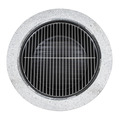 Sealey DG190 Dellonda Round MgO Fire Pit with BBQ Grill & Safety Mesh Screen 75cm - Light Grey