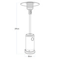 Sealey DG2 Dellonda Outdoor Garden Gas Patio Heater 13kW Commercial & Domestic Use, Stainless Steel