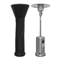 Sealey DG221 Dellonda Freestanding Gas Patio Heater 13kW with Wheels Supplied with Cover, Stainless Steel