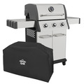 Sealey DG230 Dellonda 3 Burner Deluxe Gas BBQ Grill with Piezo Ignition & Thermometer & Cover - Stainless Steel