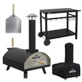 Sealey DG258 Dellonda Wood-Fired Pizza Oven, Pizza Peel, Cover & Plancha Trolley 14