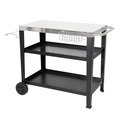 Sealey DG263 Dellonda Plancha Trolley with Utensil Holder - Stainless Steel Top