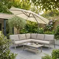 Sealey DG268 Dellonda Cantilever Parasol with 360° Rotation, Tilt & Cover 3m - Cream