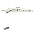 Sealey DG268 Dellonda Cantilever Parasol with 360° Rotation, Tilt & Cover 3m - Cream