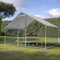 Sealey Dellonda Walk-In Galvanized Steel Chicken Run with Roof Cover & PVC Coated Chicken Wire