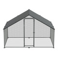 Sealey Dellonda Walk-In Galvanized Steel Chicken Run with Roof Cover & PVC Coated Chicken Wire