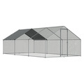 Sealey DG280 Dellonda Walk-In Galvanized Steel Chicken Run with Roof Cover & PVC Coated Chicken Wire