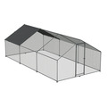 Sealey DG280 Dellonda Walk-In Galvanized Steel Chicken Run with Roof Cover & PVC Coated Chicken Wire