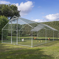 Sealey DG280 Dellonda Walk-In Galvanized Steel Chicken Run with Roof Cover & PVC Coated Chicken Wire