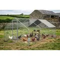 Sealey DG280 Dellonda Walk-In Galvanized Steel Chicken Run with Roof Cover & PVC Coated Chicken Wire