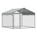 Sealey Dellonda Galvanised Steel Dog Kennel with Roof Cover & Chain Link Fencing