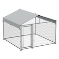 Sealey Dellonda Galvanised Steel Dog Kennel with Roof Cover & Chain Link Fencing
