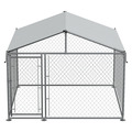 Sealey Dellonda Galvanised Steel Dog Kennel with Roof Cover & Chain Link Fencing